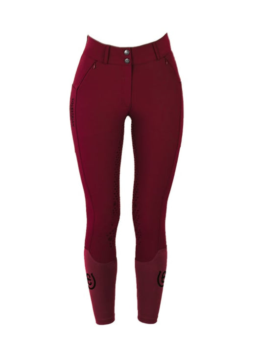 Pantalones Riding pantalón de equitación Elite Equestrian Stockholm Riding pantalón de equitación Elite Bordeaux para equitación