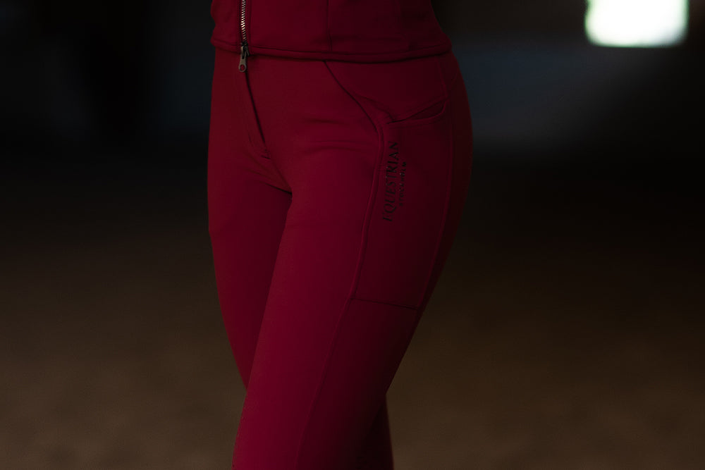 Riding Breeches Elite Equestrian Stockholm Riding Breeches Elite Bordeaux detalle 5