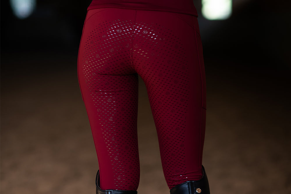 Riding Breeches Elite Equestrian Stockholm Riding Breeches Elite Bordeaux detalle 6