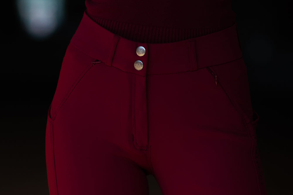 Riding Breeches Elite Equestrian Stockholm Riding Breeches Elite Bordeaux detalle 7