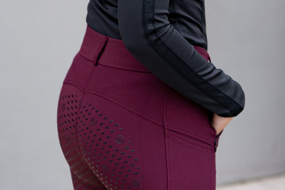 Riding Breeches Elite Equestrian Stockholm Riding Breeches Elite Merlot detalle 3