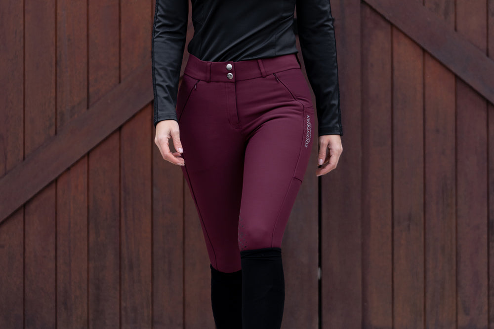 Riding Breeches Elite Equestrian Stockholm Riding Breeches Elite Merlot detalle 6
