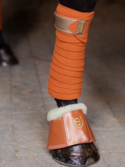 Calzado ecuestre Equestrian Stockholm Bell Boots Bronze Gold detalle 3