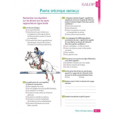 Cahier d'exercices - Réussir ses galops 5 à 7 - Vigot - T.039