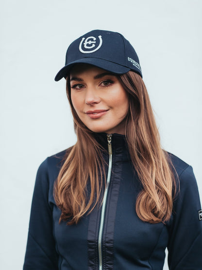 Cap Equestrian Stockholm Cap Navy Silver Cotton detalle 5