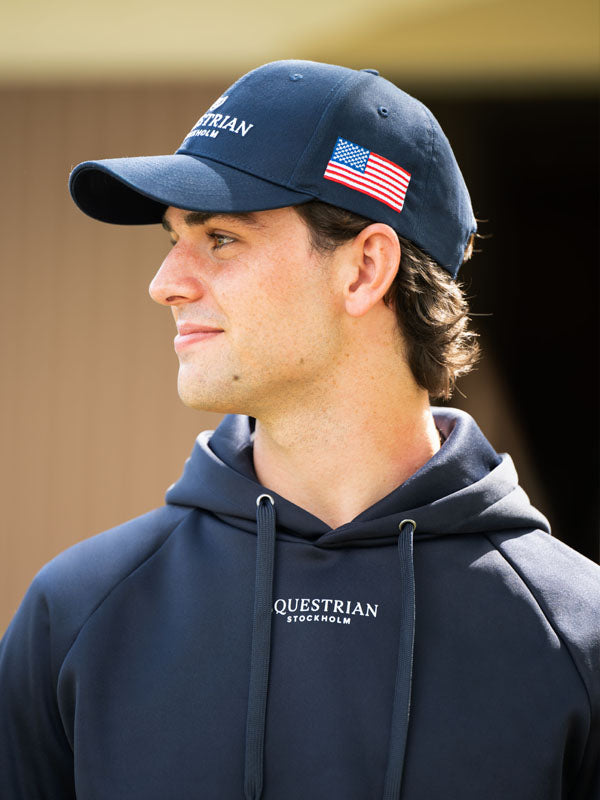 Cap Equestrian Stockholm Cap Navy USA detalle 2
