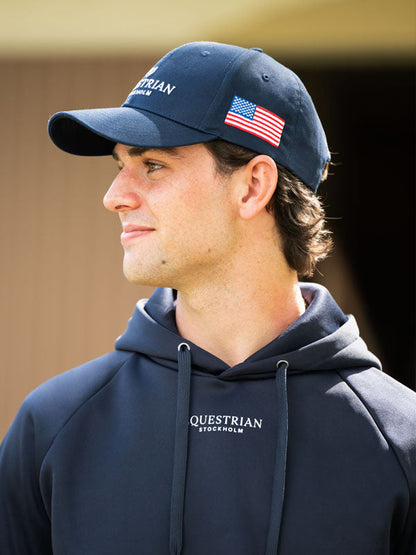 Cap Equestrian Stockholm Cap Navy USA detalle 2