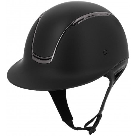 Cascos - Soazy - Mate - Cromo negro - Equithème para equitación - vista 2