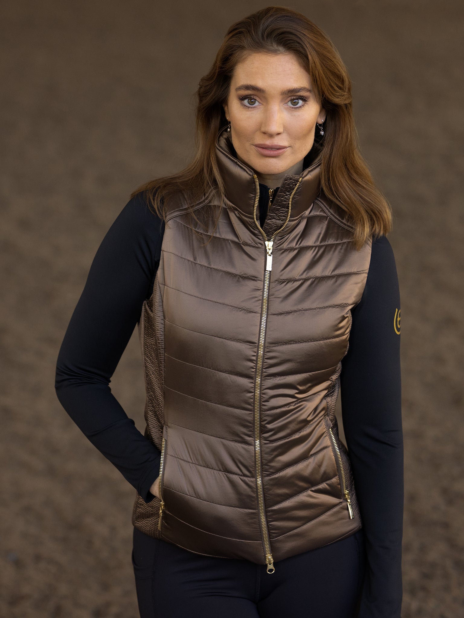 Equestrian Vest Equestrian Stockholm Equestrian Vest Champagne detalle 4