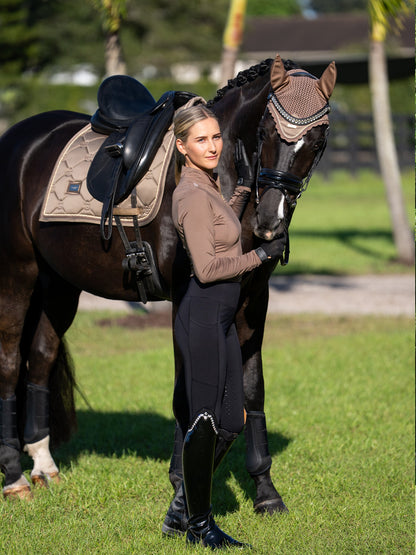 Ear Bonnet Equestrian Stockholm Ear Bonnet Champagne detalle 8
