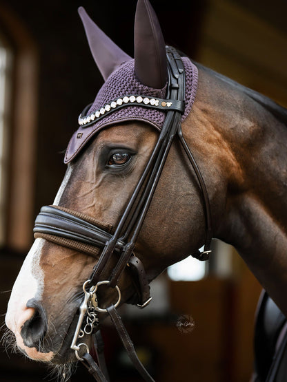 Protector ecuestre Equestrian Stockholm Chin Protector Brown detalle 2