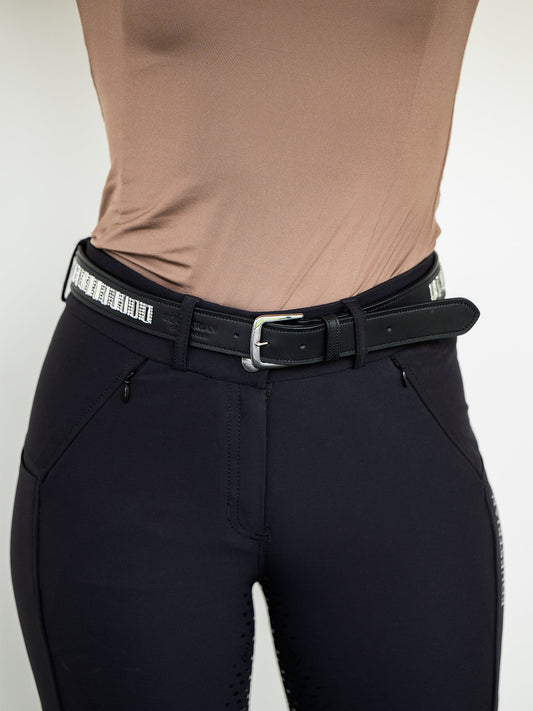 Accesorio ecuestre Belt Contest Equestrian Stockholm Belt Contest Black Thin para equitación - vista 2