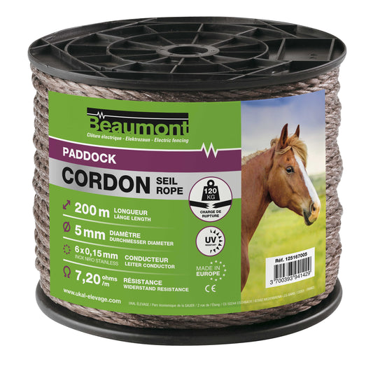 Cordón BEAUMONT - 5 mm - Paddock