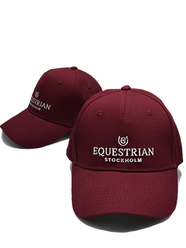 Cap Equestrian Stockholm Cap Bordeaux Silver Cotton vista principal