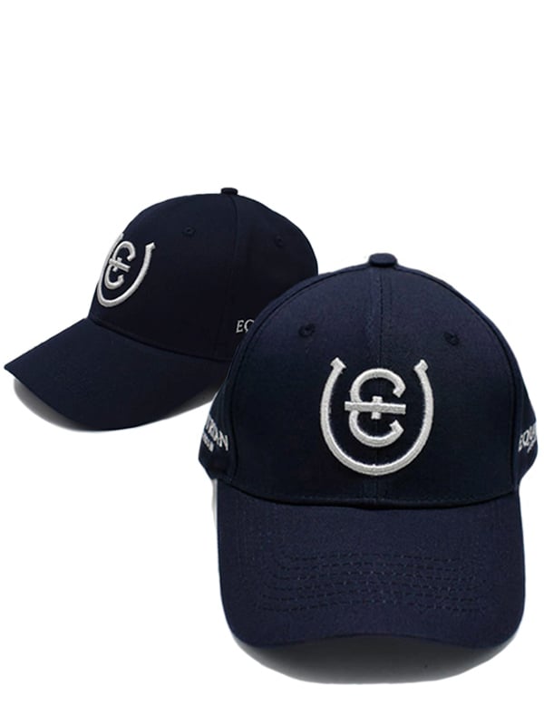 Cap Equestrian Stockholm Cap Navy Silver Cotton vista principal