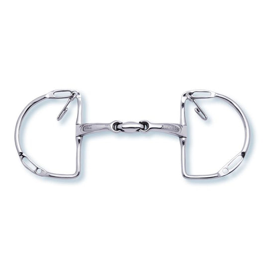 Embocaduras Filete D-rings Stübben German filete D-ring double broken 14mm para equitación