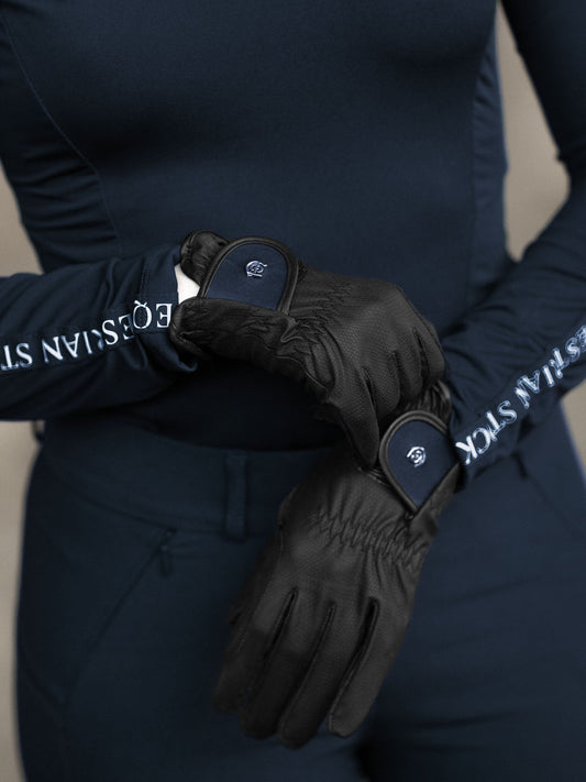 Riding guantes Motion Equestrian Stockholm Riding guantes Motion Dark Ocean para equitación - vista 2