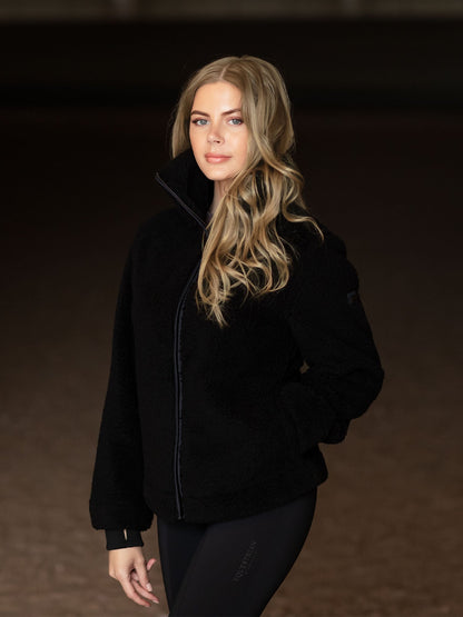 Teddy Fleece Jacket Equestrian Stockholm Teddy Fleece Jacket Dark Ocean detalle 2