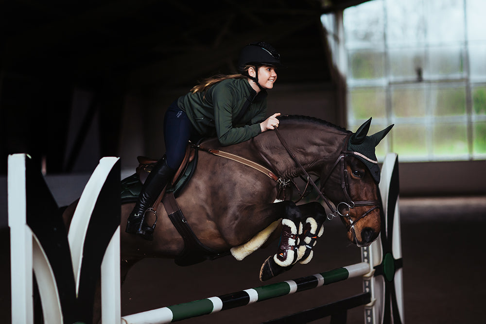 Jump Saddle Pad Original Equestrian Stockholm Jump Saddle Pad Deep Olivine detalle 3