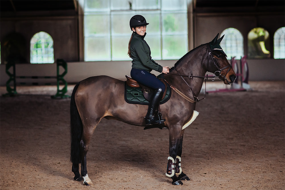 Jump Saddle Pad Original Equestrian Stockholm Jump Saddle Pad Deep Olivine detalle 4