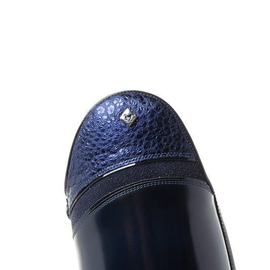 Calzado ecuestre DENIRO BELLINI CUSTOM RIDING BOOTS LUNA BLUE NAVY detalle 2