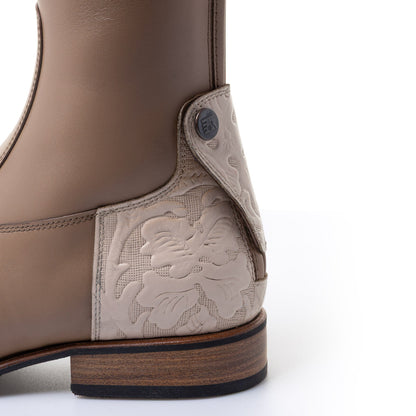 Calzado ecuestre DENIRO S3601 CUSTOM RIDING BOOTS AMERICA BEIGE detalle 3