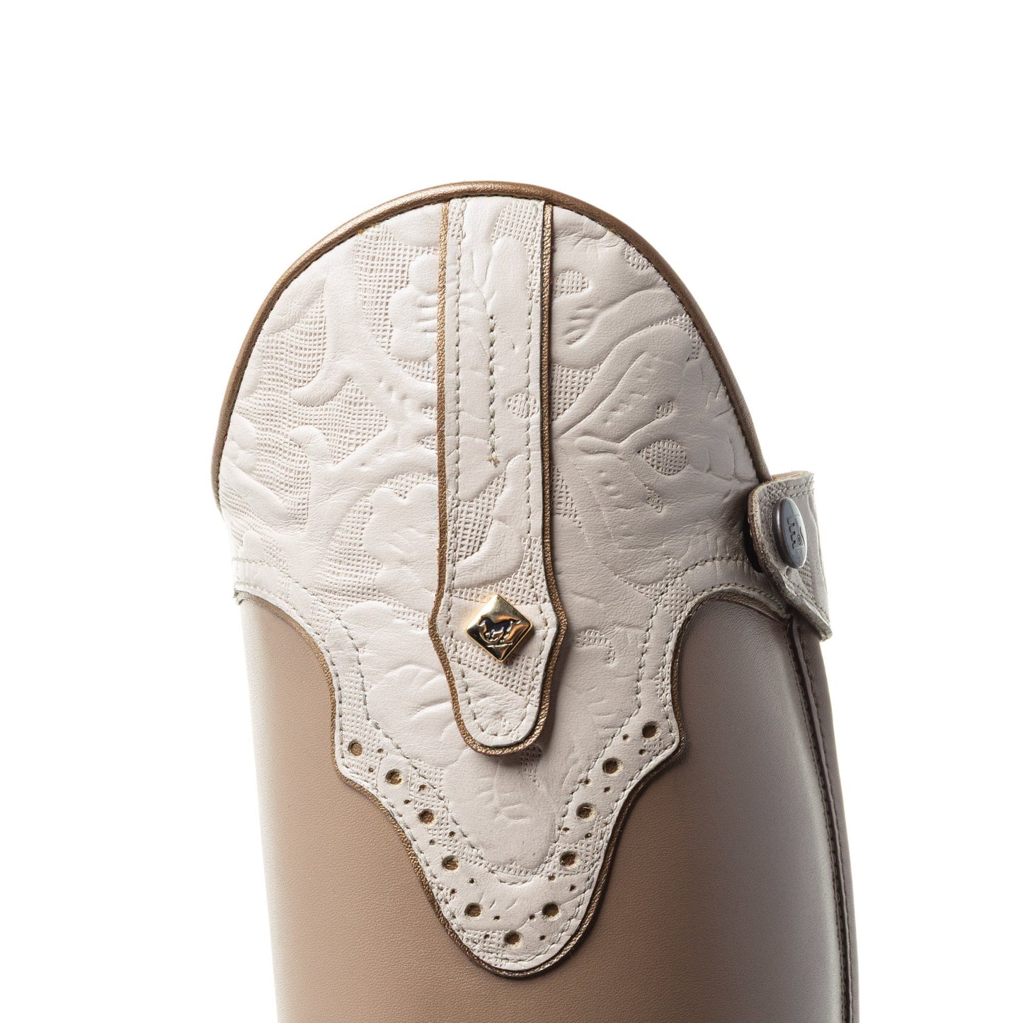 Calzado ecuestre DENIRO S3601 CUSTOM RIDING BOOTS AMERICA BEIGE detalle 2