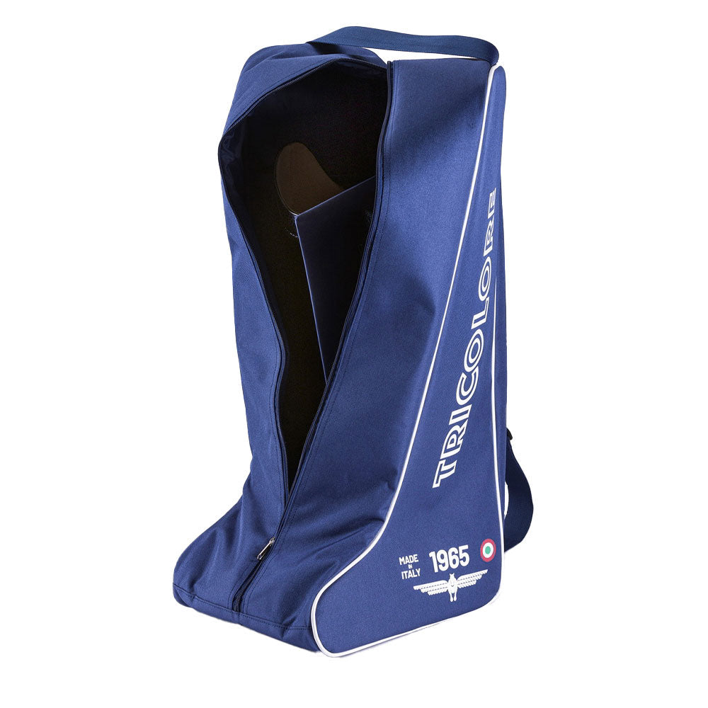 Calzado ecuestre DeNiro Boot Co. Deniro Tricolore Blue Boot Bag detalle 2