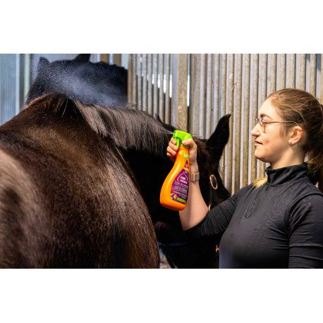 Protectores Desenredante y abrillantador - Equinatura - Rojo para equitación - vista 5