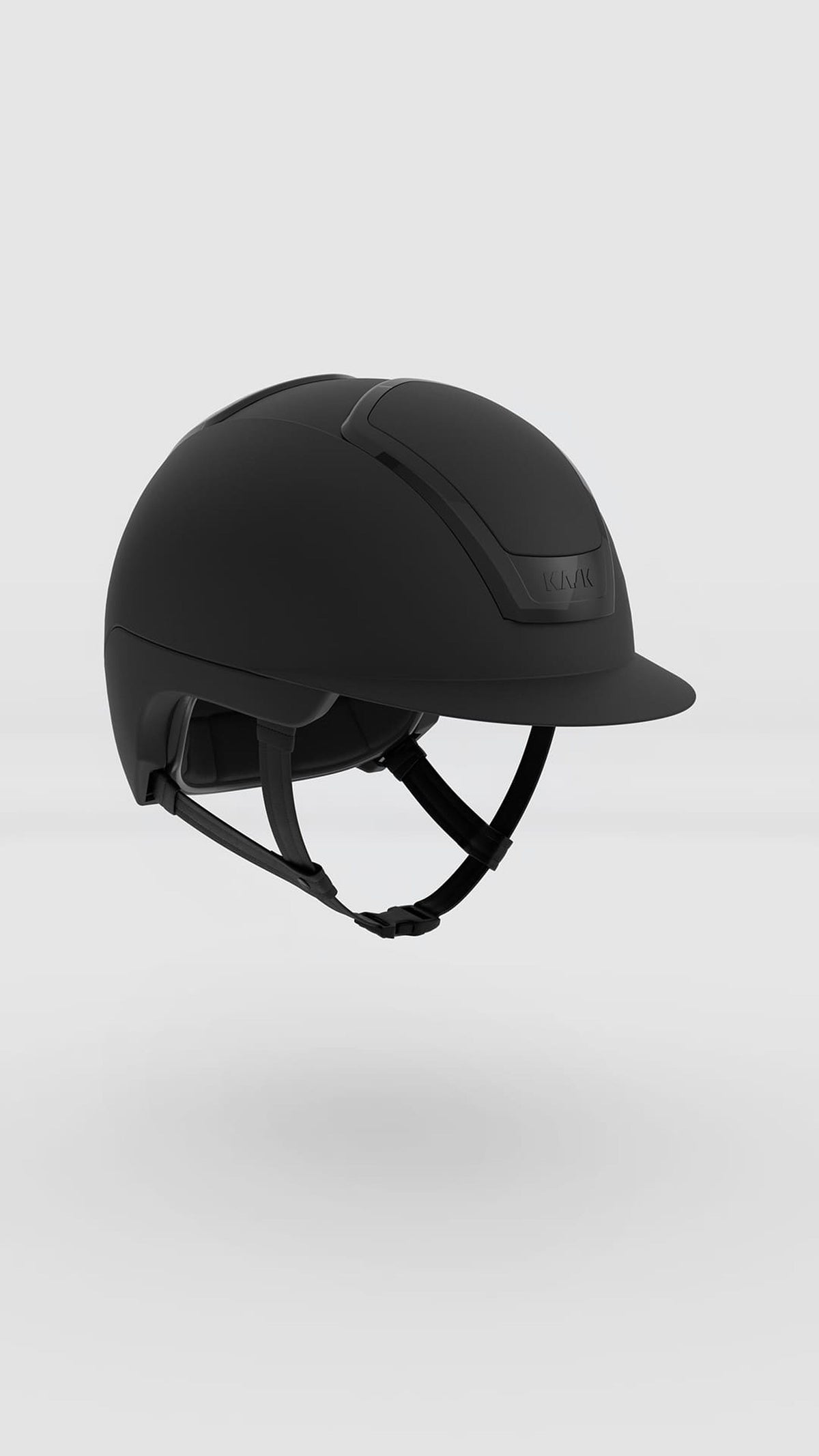 Casco KASK Nemesi Smokey Black · vista de tres cuartos