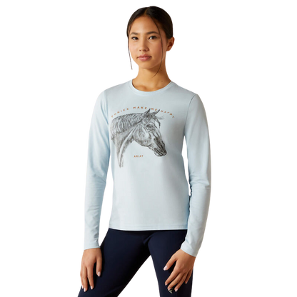 Camiseta Happy Manga Larga Ariat