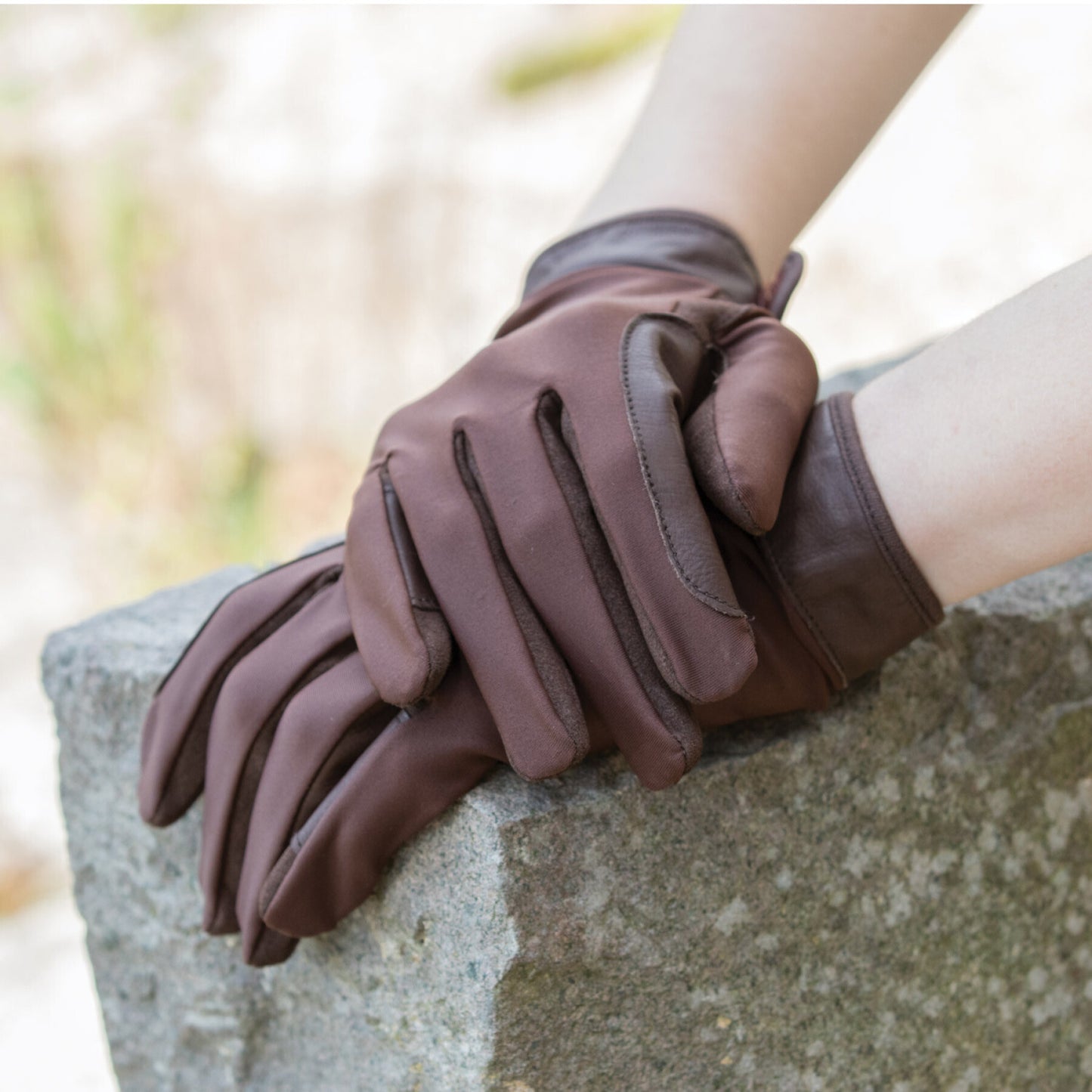 Guantes De Montar Leather Show Equetech