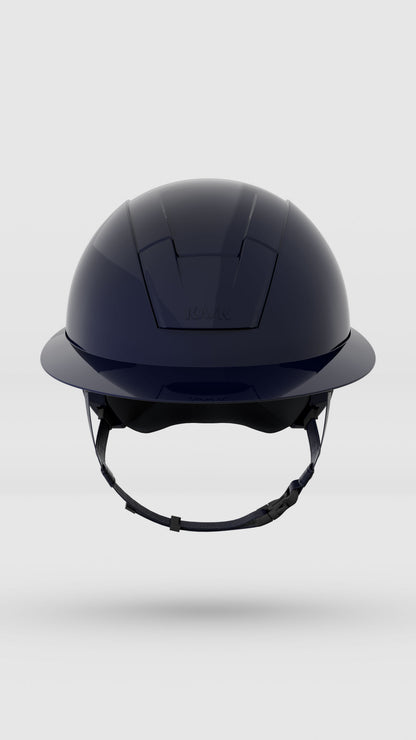 Casco de equitación Kask Kooki Lady en Azul Brillante, vista frontal