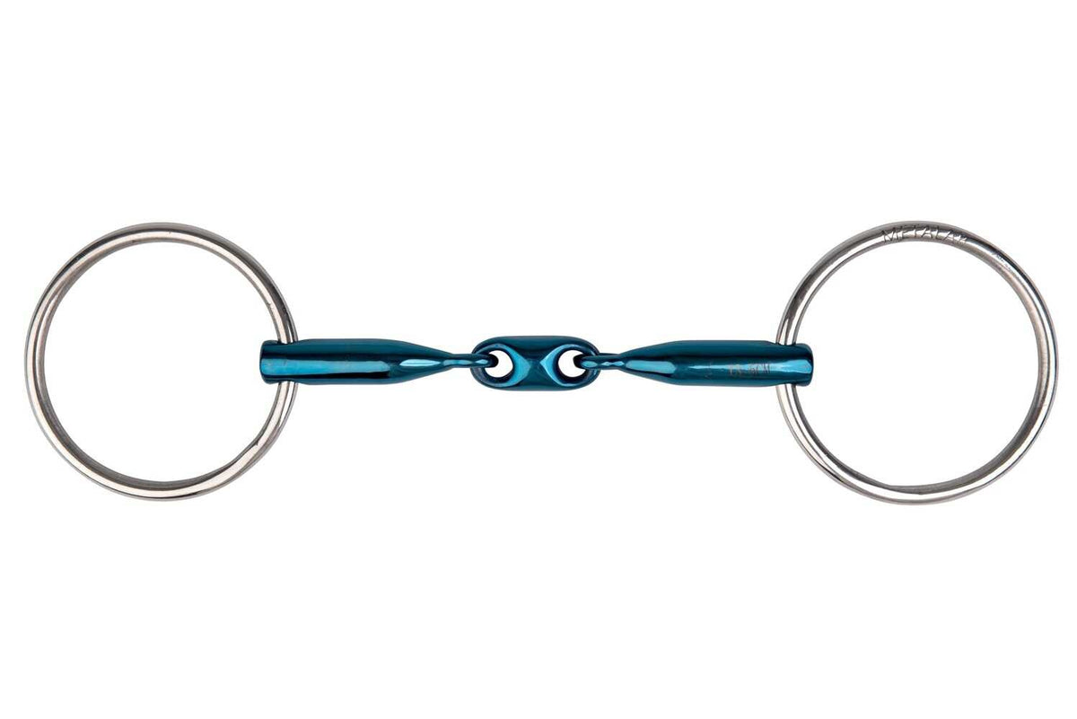 Filete 2 anillas - Eco Blue embocadura de 3 piezas - Metalab - Azul
