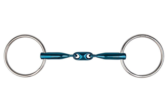 Filete 2 anillas - Eco Blue embocadura de 3 piezas - Metalab - Azul
