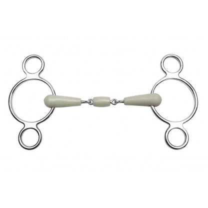Filete ajustable - Flexi 3 anillas embocadura de 3 piezas - Feeling - Feeling
