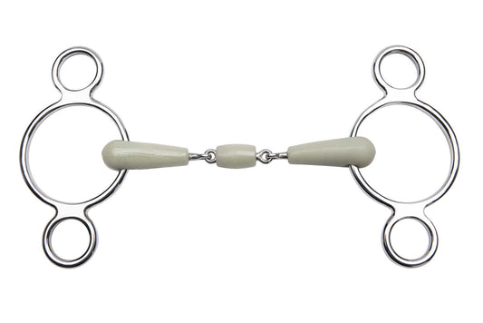 Filete ajustable - Flexi 3 anillas embocadura de 3 piezas - Feeling