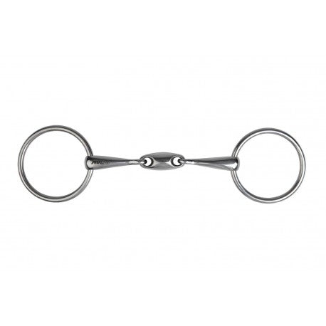 Filete para cabezada doble Embocadura de 3 piezas, 14 mm - Metalab - T