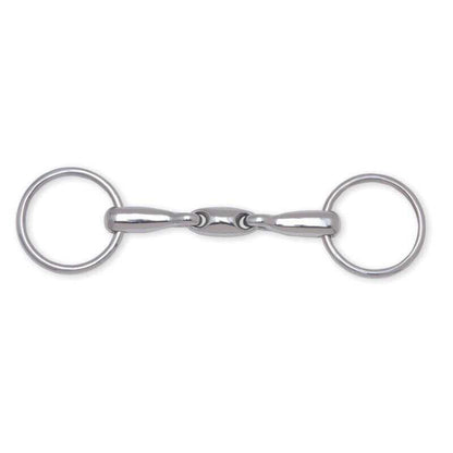 Filete para cabezada doble, embocadura de 3 piezas, 16 mm - Metalab