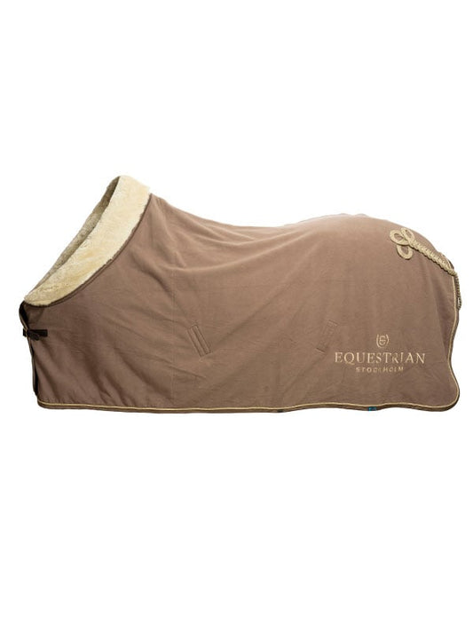 Manta para caballo Equestrian Stockholm Fleece manta Fur Champagne para equitación - vista 2