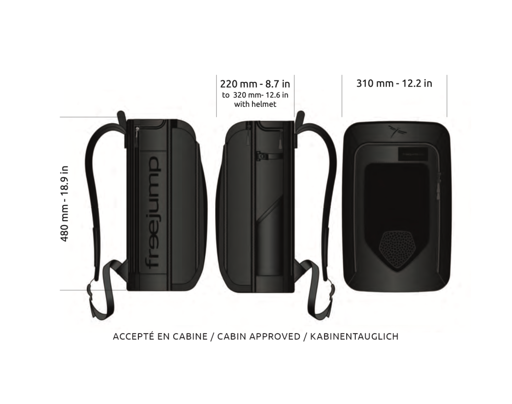 Mochila Freejump para equitación - vista 4