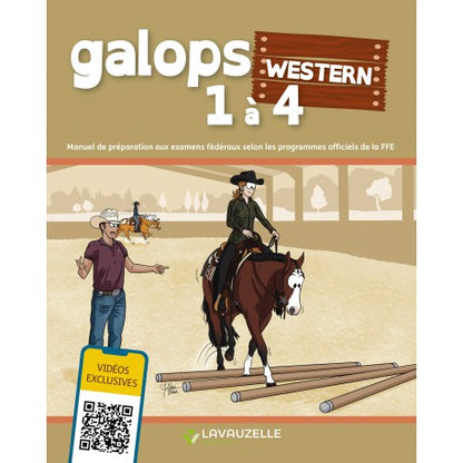Galopes Western 1 a 4 con Videos Editions - Lavauzelle