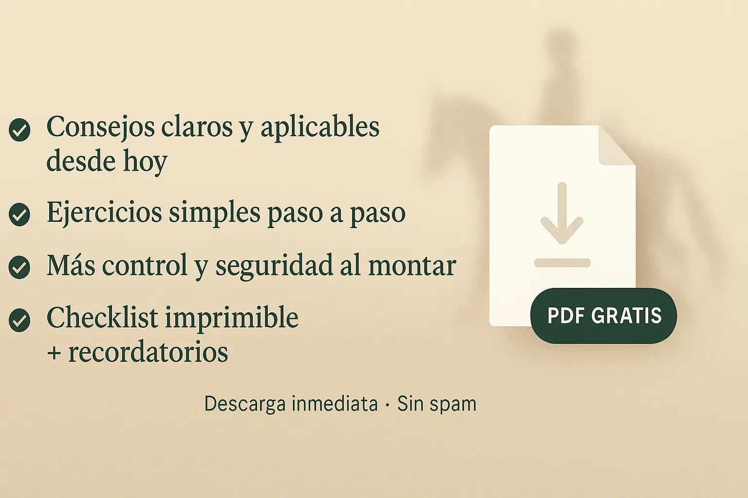 Guía gratuita en PDF “11 hábitos que los jinetes de éxito evitan”: consejos aplicables, ejercicios paso a paso, más control y checklist imprimible.