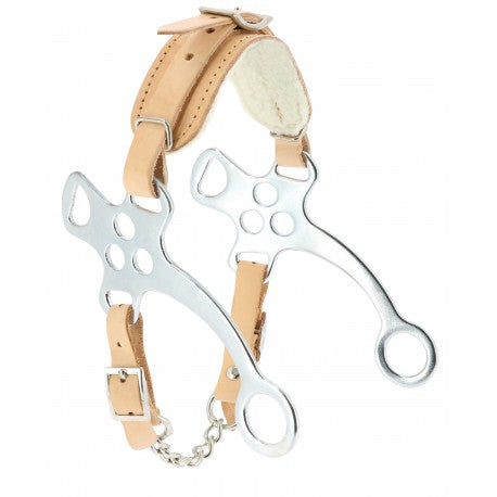 Accesorio ecuestre Hackamore - Acero cromado - Feeling para equitación
