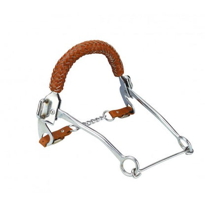 Accesorio ecuestre Hackamore - Cuero trenzado - Feeling para equitación - vista 2