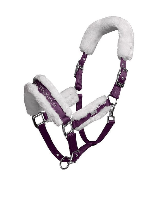 Fur cabezada de cuadra & ramal Equestrian Stockholm Fur cabezada de cuadra & ramal Orchid para equitación