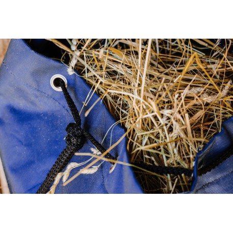 Accesorio ecuestre 9 trous - Bolsa de red para heno - Hippotonic - Rojo para equitación
