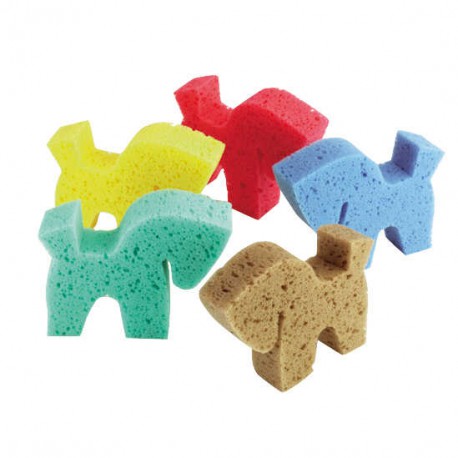 Cepillos Esponja con forma de caballo - Hippotonic para equitación
