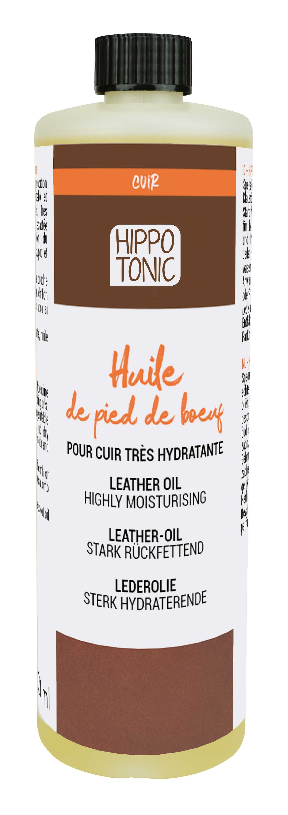Loción para cuero a base de aceite de pezuña de res real - Hippotonic
