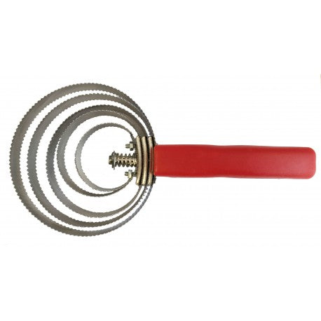 Cepillos Peine Curry redondo metálico, reversible - Hippotonic - Rojo para equitación - vista 2